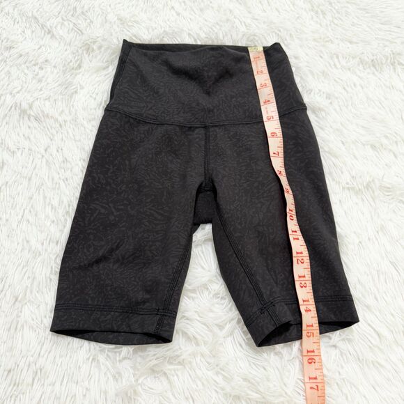 Women Lululemon Wunder Train High Rise Running Short 8" in Crunch Black Size 0 - Picture 6 of 8